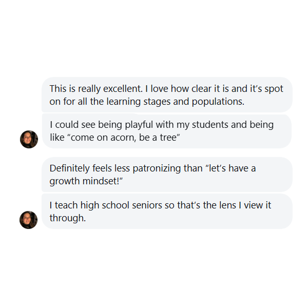 Teacher message about districts looking for this